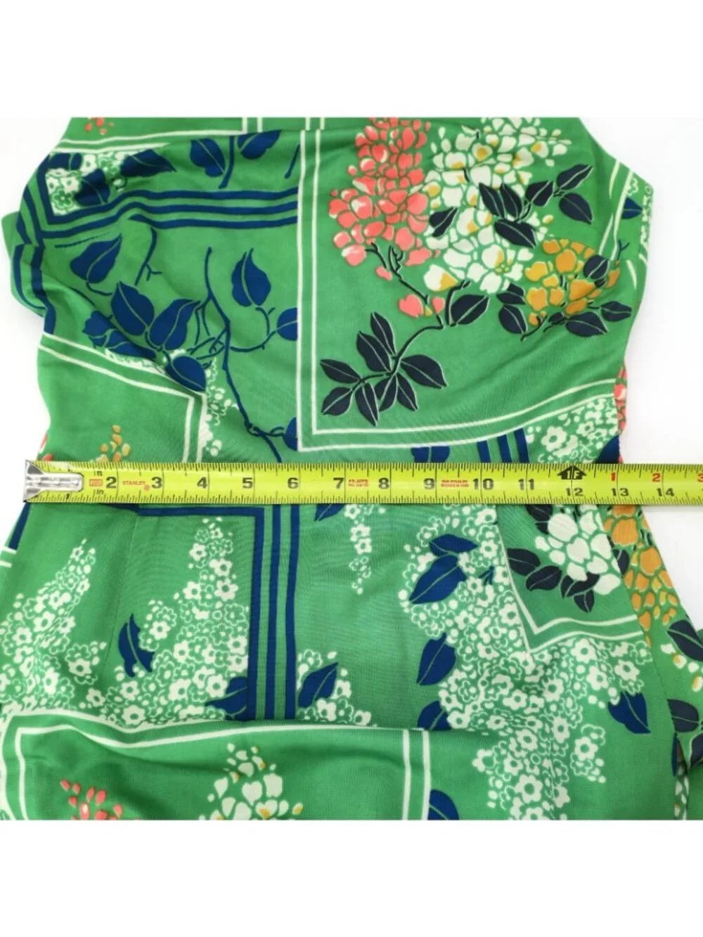 Vintage 70s George Gerring 2 Pc Maxi Dress & Pants Set Asian Mandarin Collar